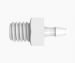 Adapter 10-32 Extended Thread x 1/16 Barb Natural Kynar 740