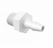 Adapter M6X1 Thread x 3/32 Barb in Polypropylene