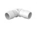 Elbow 1 Barb in White Polypropylene
