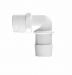 Elbow 3/4 NPT x 1 Barb in White Polypropylene