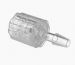 Stationary Male Luer Lock 1/8 Barb in Non Animal Derived Polypropylene-Natural